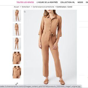Etam camel jumpsuit
